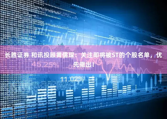 长胜证券 和讯投顾黄儒琛：关注即将被ST的个股名单，优先撤出！
